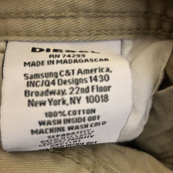 Diesel Size 8 Tan Khaki Shorts - Picture 5 of 5